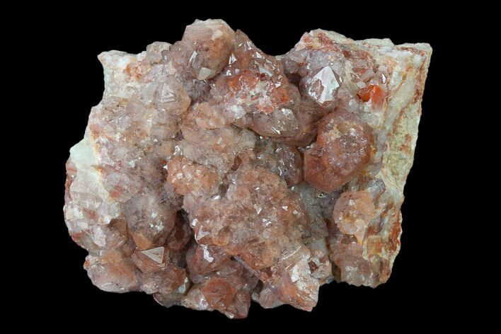 Natural, Red Quartz Crystal Cluster - Morocco #135698